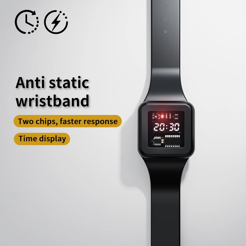 Xiaomi Anti-static Watch Home Workshop Wristband Instant Elimination To Reduce Static Electricity Anti-static Watch Time Display
