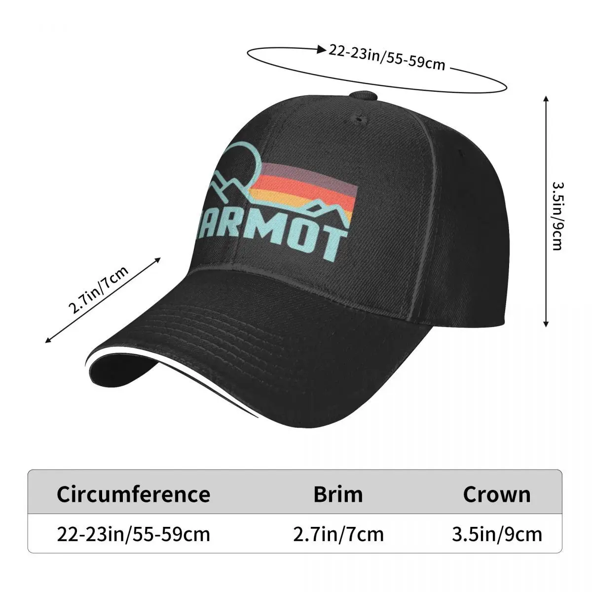 Marmot topi pantai 427 untuk pria, topi Golf musim panas, topi bisbol untuk pria