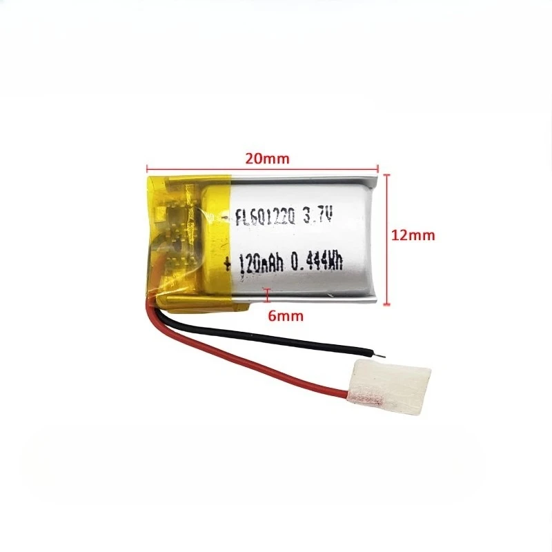New 3.7V 120mAh 601220 Li-Po Rechargeable Replacement Battery for MP3 GPS Bluetooth Headset Smart
