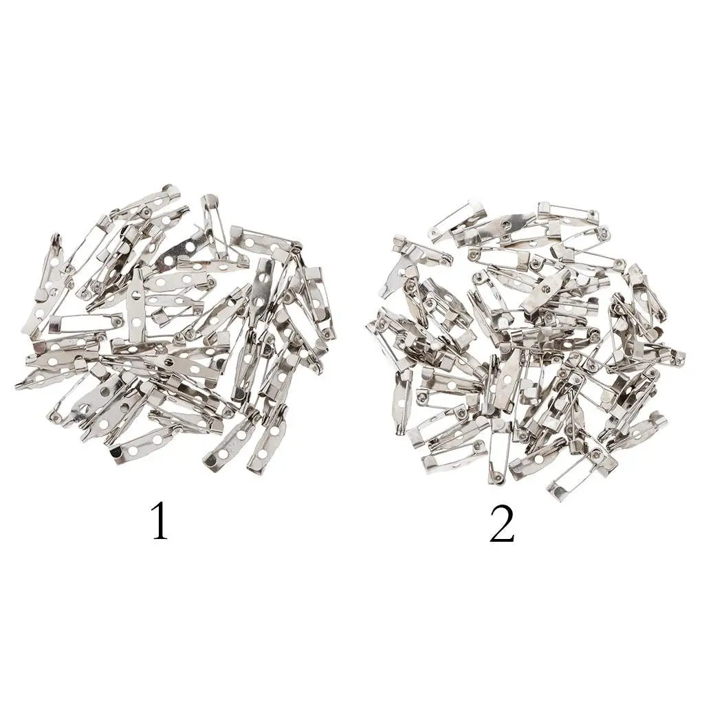 Metal Brooch Pin Backs DIY for Making Enamel Badge Pins on Coats Sweaters and Hats