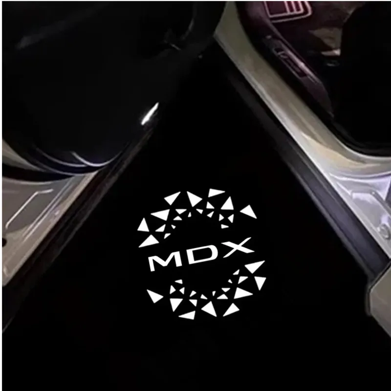 2PCS LED Car Door Welcome Laser Logo Projector Decoration Ghost Shadow Light For Acura RLX ZDX TLX TL TSX MDX RDX Car Goods