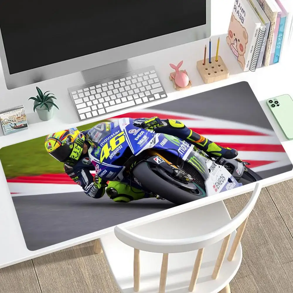 Rossi-motorcycle-R-racing-vr46 Mouse Pad Mouse Pad 1000x500mm Mousepad Non-Skid Lock Edge Keyboard Desk Mat kawaii Computer Pad