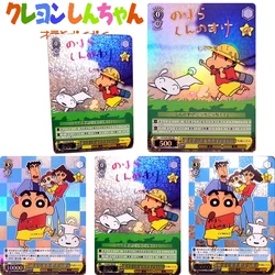 Crayon Shin-Chan Nohara Shinnosuke Narahashi Miki DIY Homemade Bronzing Collection Card Christmas Birthday Gift Game Toys