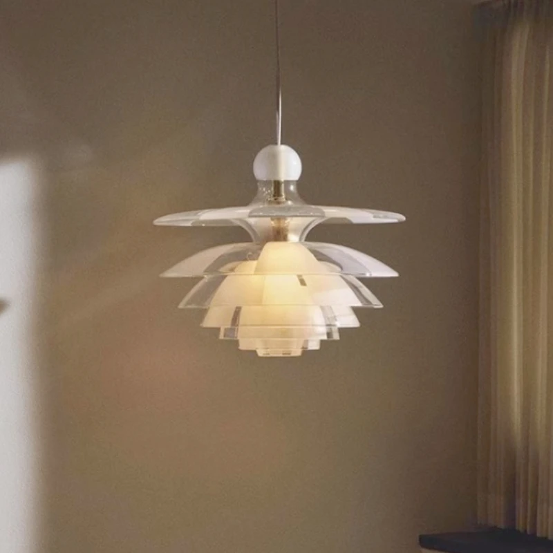 Acrylique pomme de pin suspension pour chambre salon salle à manger étude Design créatif décor à la maison plafond lustre lumière