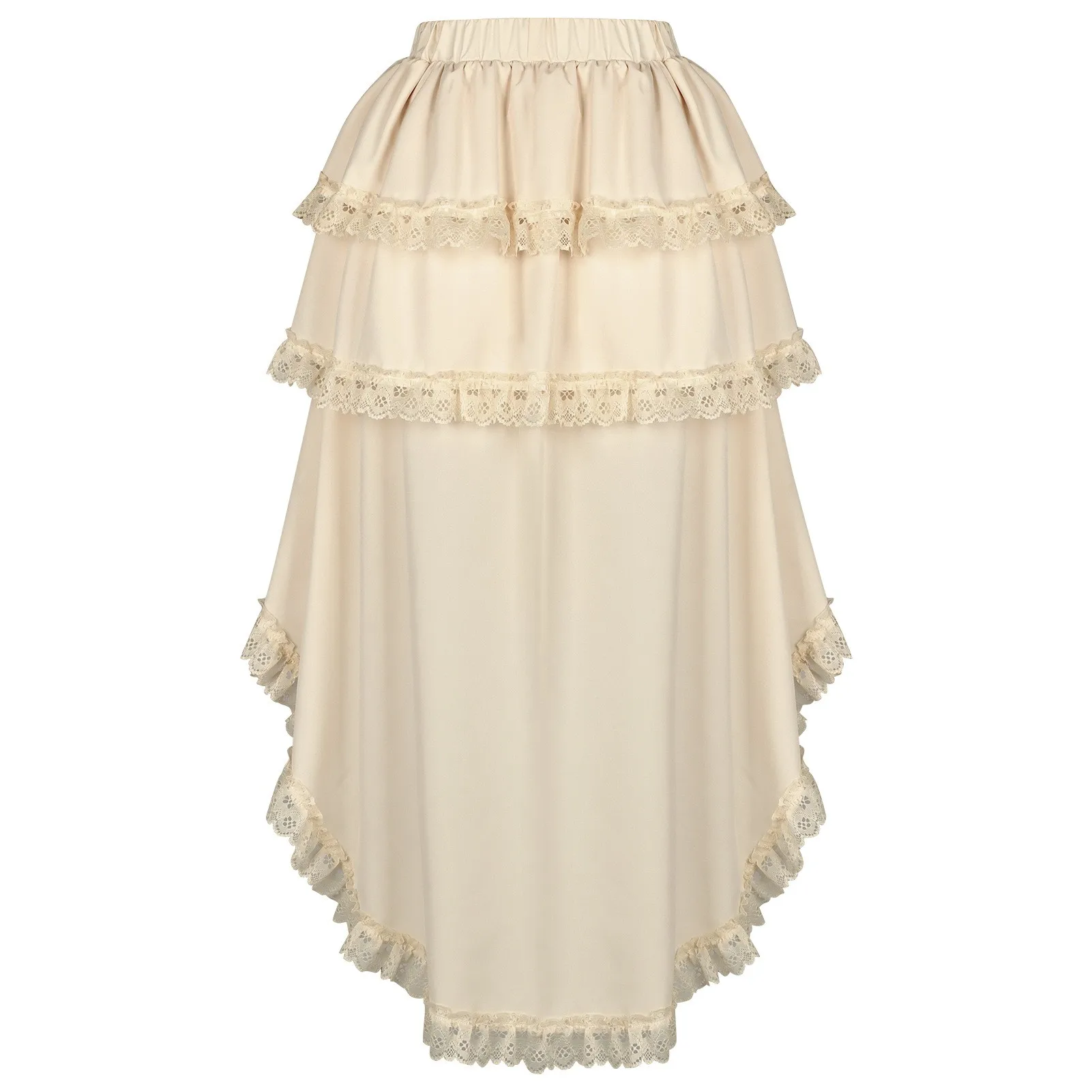 Renaissance Asymmetrical Hem Skirt Elegant with European and American Fantasy Game Anime Cosplay Spring for Men and Women - view 2