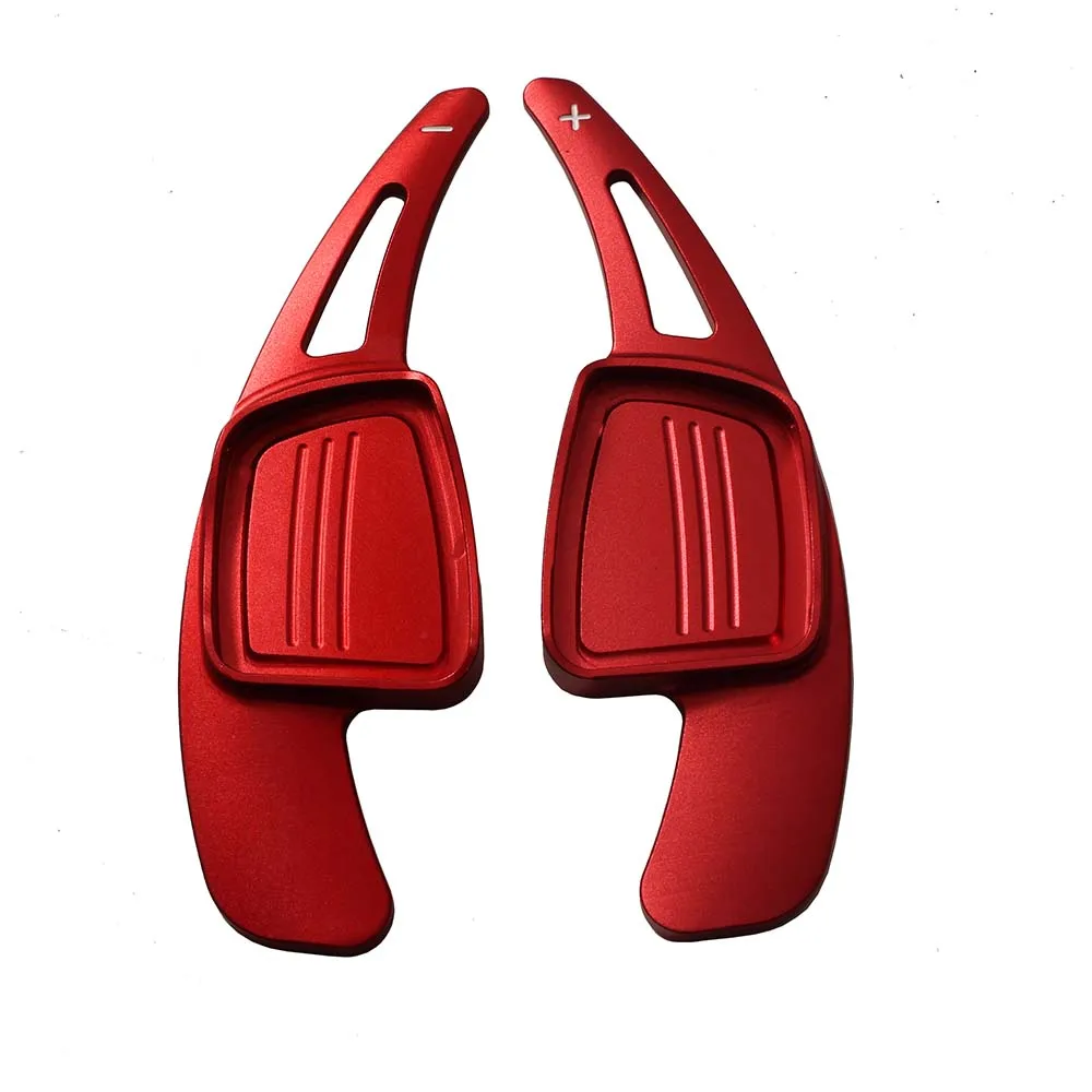 Paleta de cambio de volante para coche, accesorio deportivo para Audi A3/S3, facelift, A5, S5, 2017, A4, B9, Q7, 2016-2017, TT, TTS, rojo, 2