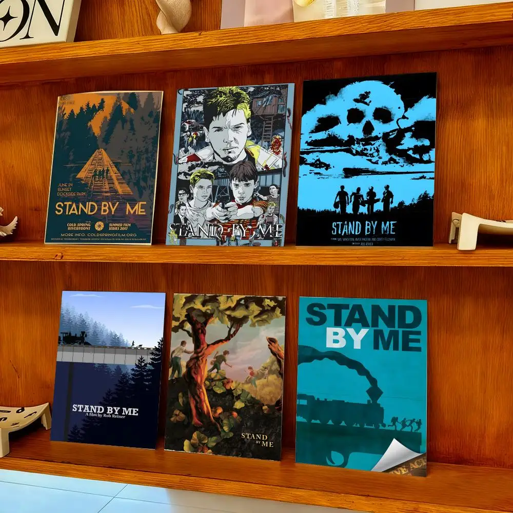 قصة الدراما الكلاسيكية فيلم S-Stand By Me-MT ملصق قماش HD ملصق جدار الفن الداخلي المدخل ديكور المنزل عطلة