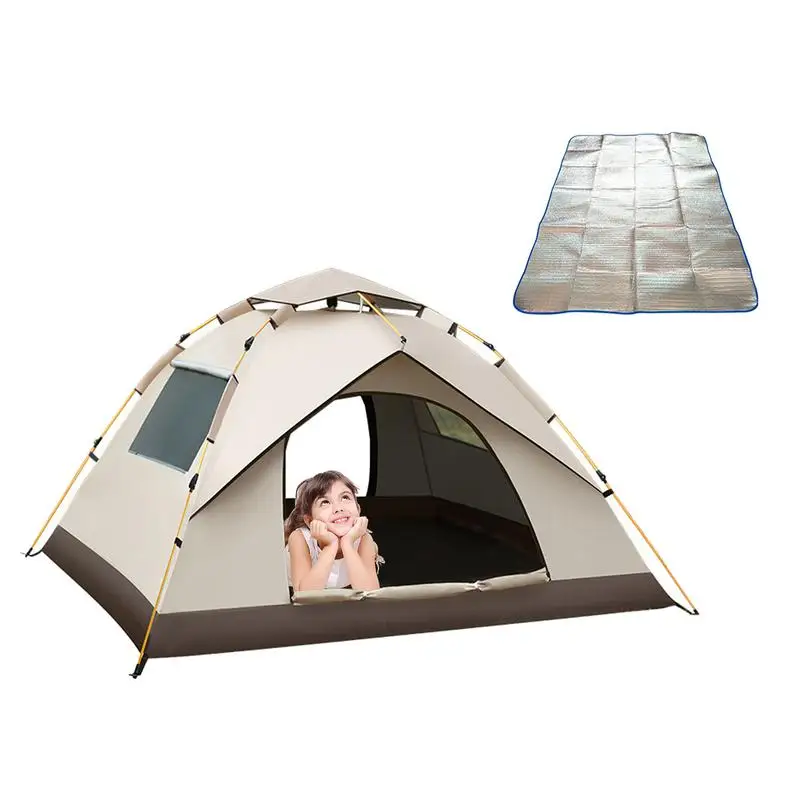 Family Camping Tent Automatic Setup Instant Camping Beach Tent Waterproof Camping Beach Tent For Picnics Hiking Patio BBQ