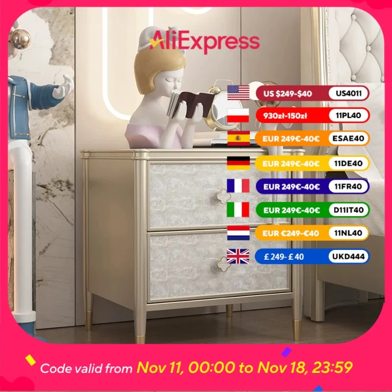 

Italiya Large Wooden Nightstands European Organiser Modern Living Room Nightstands Unique Design Mesilla De Noche Home Furniture