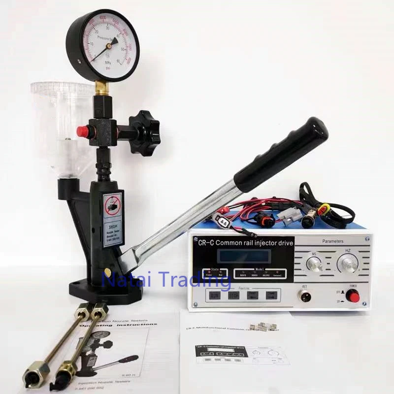 S60h Diesel Injector Nozzle Tester with Adjust Valve Hand Pump Work with Common Rail Injector Tester