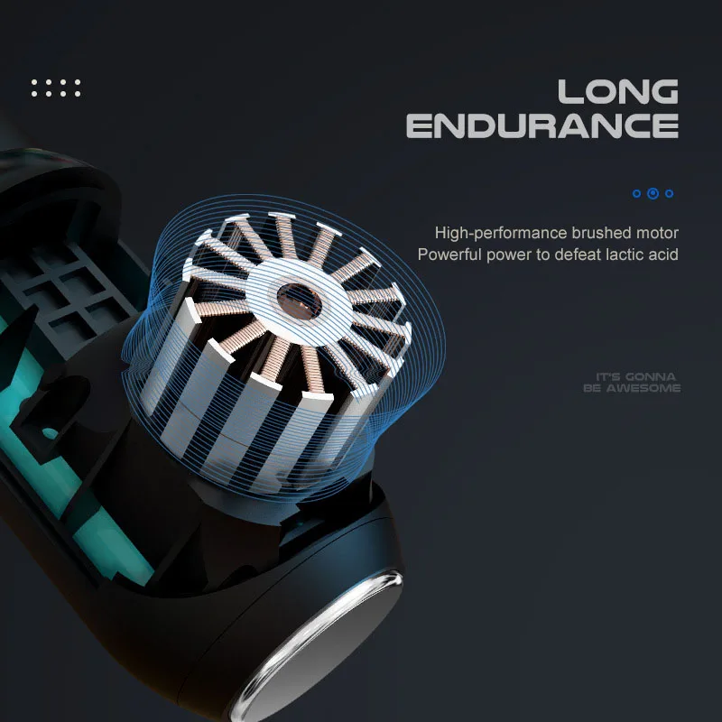 Customized Logo Body Relaxation Professional Electric Fascia Cold Hot Compress Massage Gun