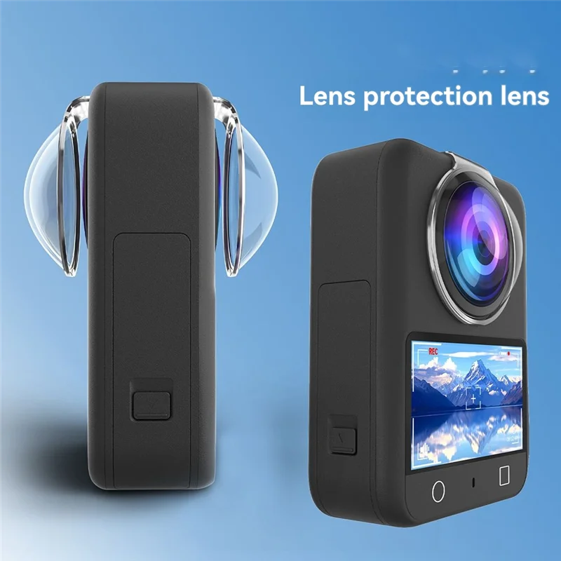 【2025 NEWLY】For DJI OSMO 360 Panoramic Camera Lens Protector Silicone Lens Cover Anti-Collision Anti-Scratch Protective Cover