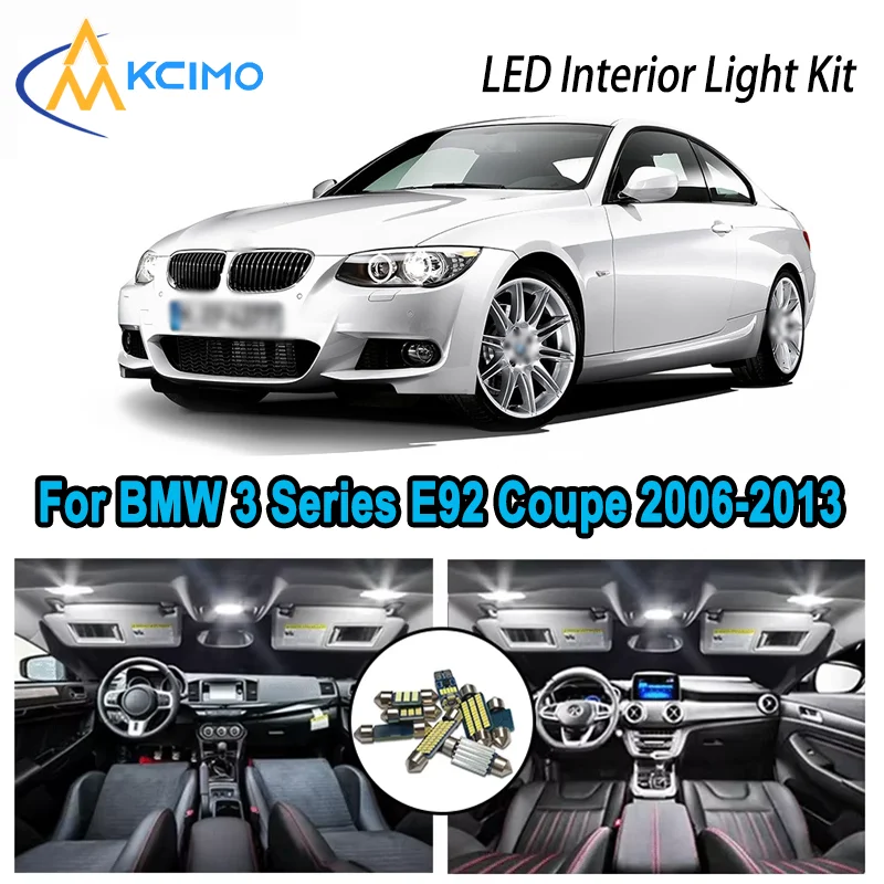 

Premium Variant LED Interior Kit for BMW 3 Series E92 Coupe 325 2006-2013 Dome Map Trunk Lamps Error Free Automotive Lighting