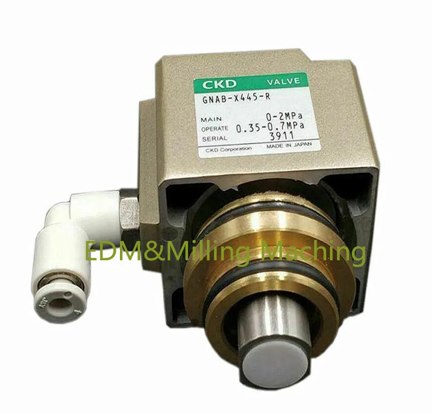 

1PC High Quality Spark CNC Wire EDM Cut Water Tank Cylinder Solenoid Valve CKD GNAB-X445 Part Durable