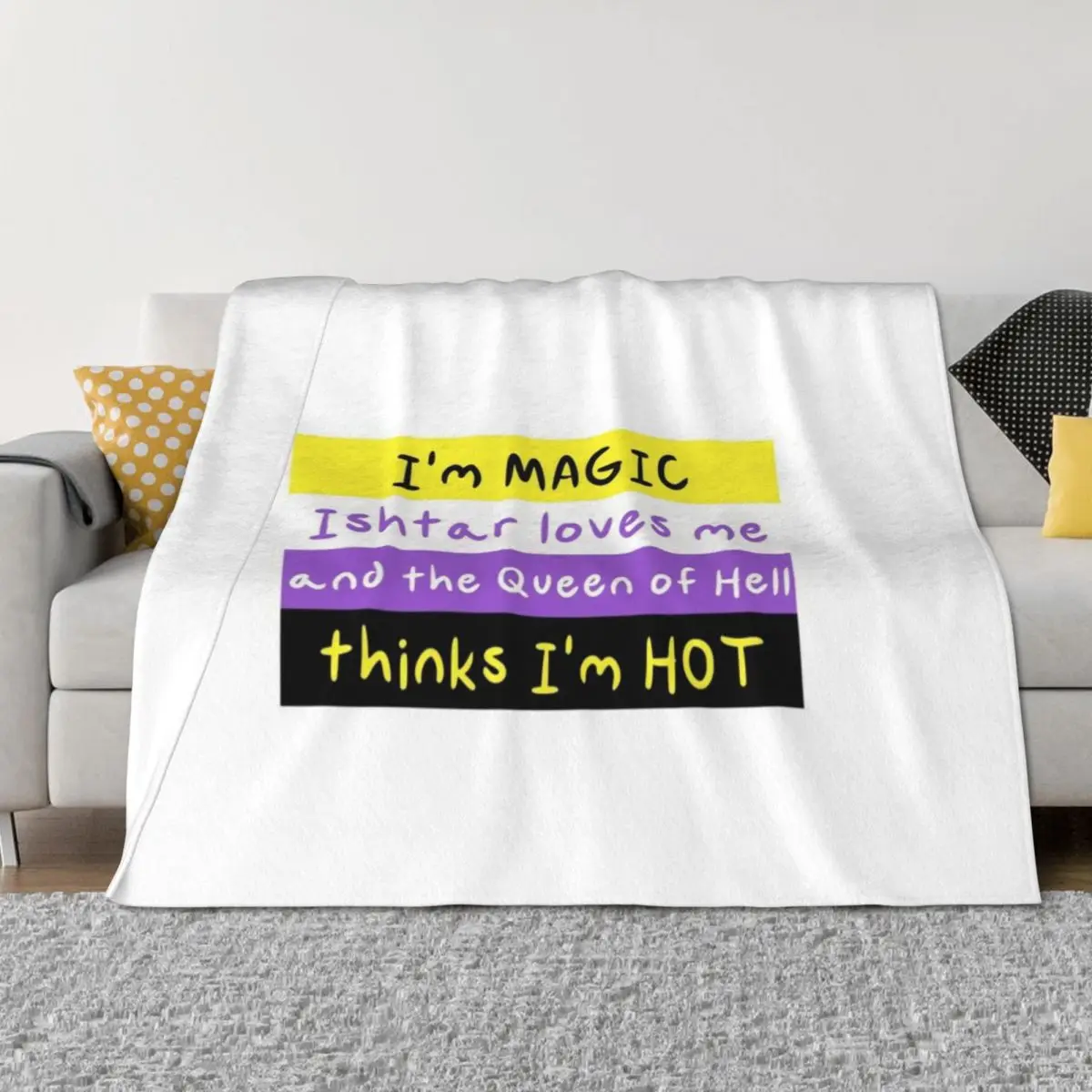 

A tribute to Asu-Shu-Namir Throw Blanket Furrys Decorative Sofas Baby Blankets