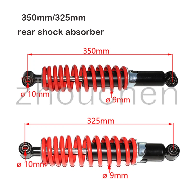 

Off-road vehicle suspension, 350mm, 325mm rear shock absorber for 110cc-250cc shock absorber, four wheels, ATV, kart, motorcycle