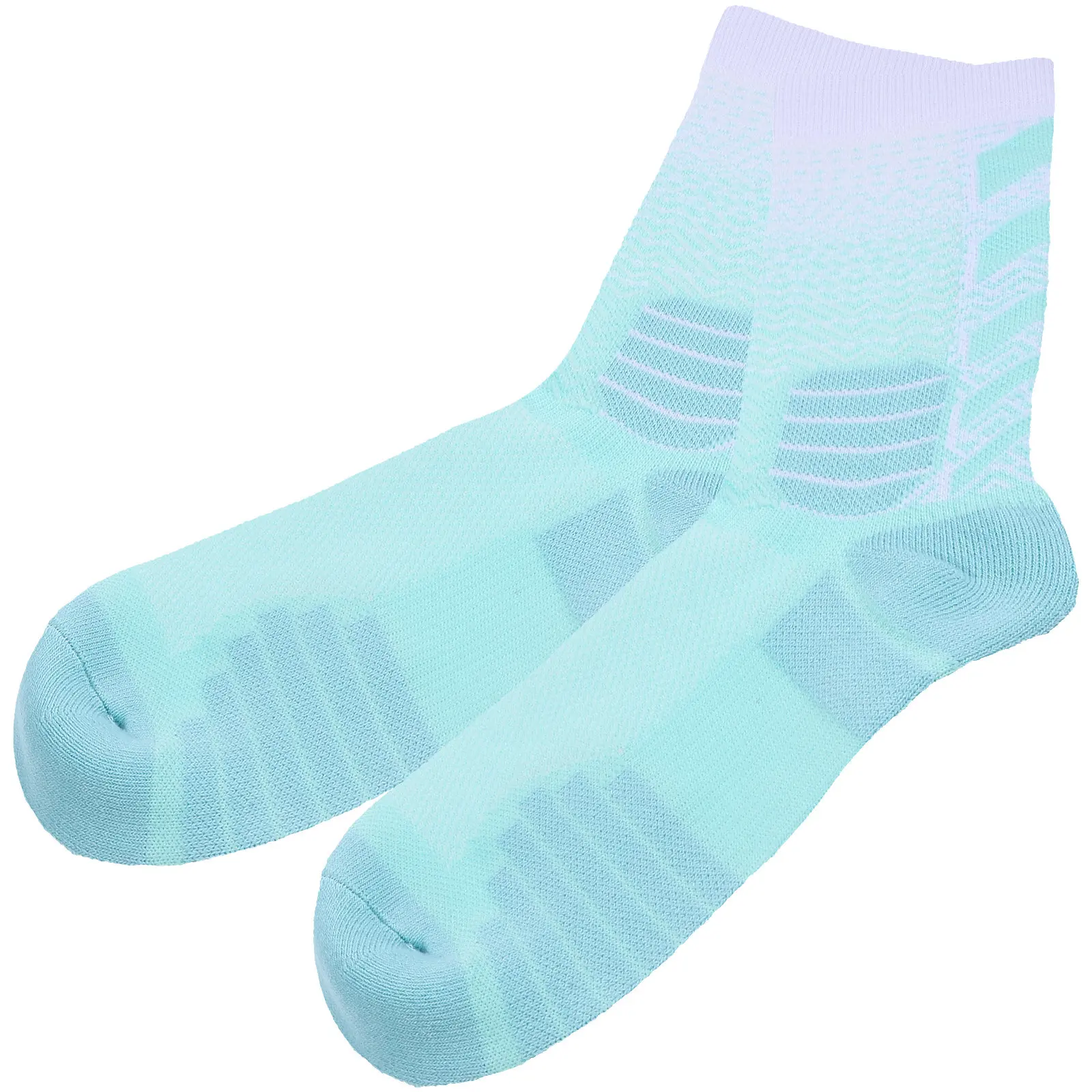 

1Pair Thickened Cushioning Sports Socks Breathable Mid Calf Running Basketball Training Socks for Men Elastic Sweat Wicking