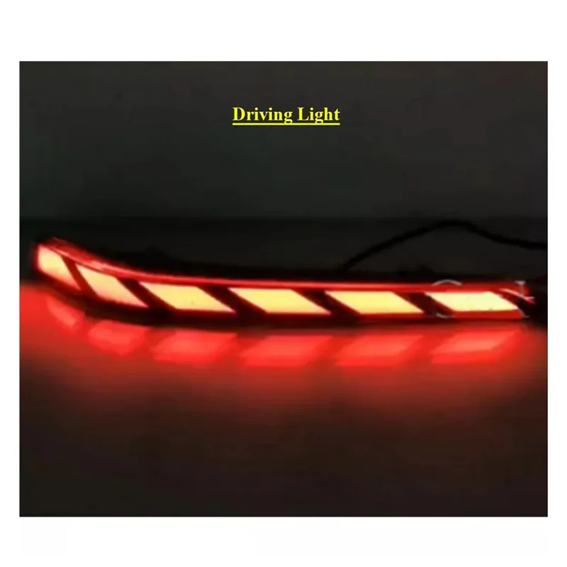 

Rare 1 Set Car LED Rear Bumper Reflector Lights For Changan Uni-T 2020-2024 Turn Signal Brake Tail Lights Auto Accessory