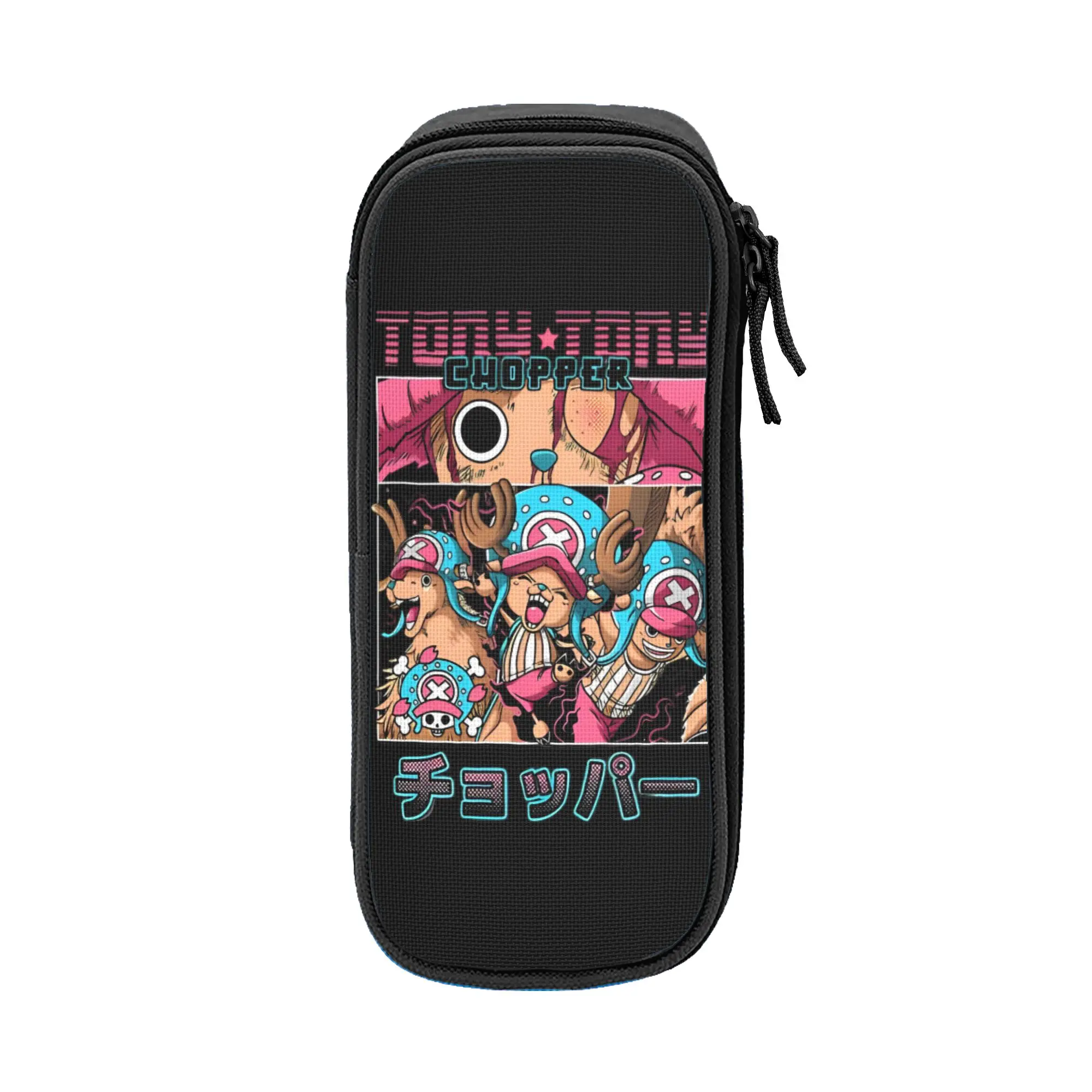 o-one-piece-e onepiece luffys Pencil Case Double Layer Large-capacity For School Pencil Box Amazing Gift