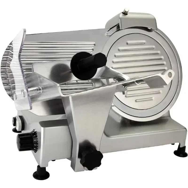 Premium Chromium-plated Steel Blade Electric Deli Meat Cheese Food Slicer Commercial and for Home use