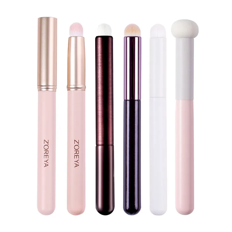 

Zoreya Makeup Brush, Beauty Tools, Lipstick Brush, Smudge With Cover, Concealer Brush, Mini Round Head Lip Brush