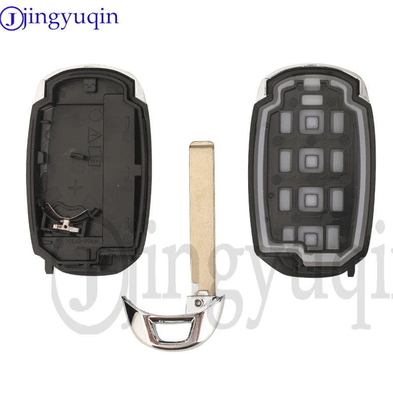 Jingyuqin Car Remote Key Shell Case 3/4/5 Buttons For Hyundai  Avante Elantra Veloster Santa Fe Palisade Kona Replacement Fob