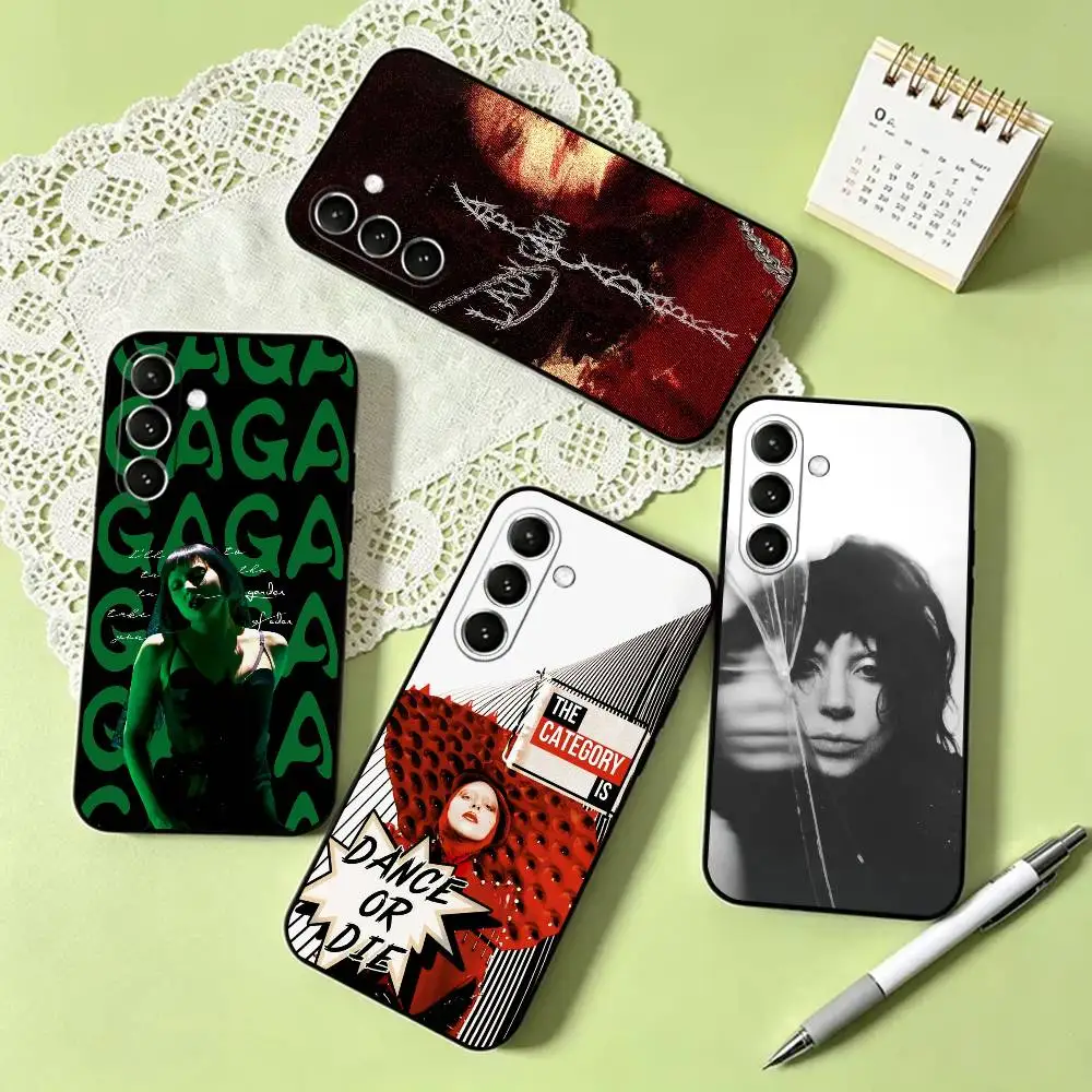 m-MAYHEM Lady G-Gaga Phone Case For Samsung Galaxy A73,A72,A71,A70,A53,A52,A51,Others Soft Black Cover