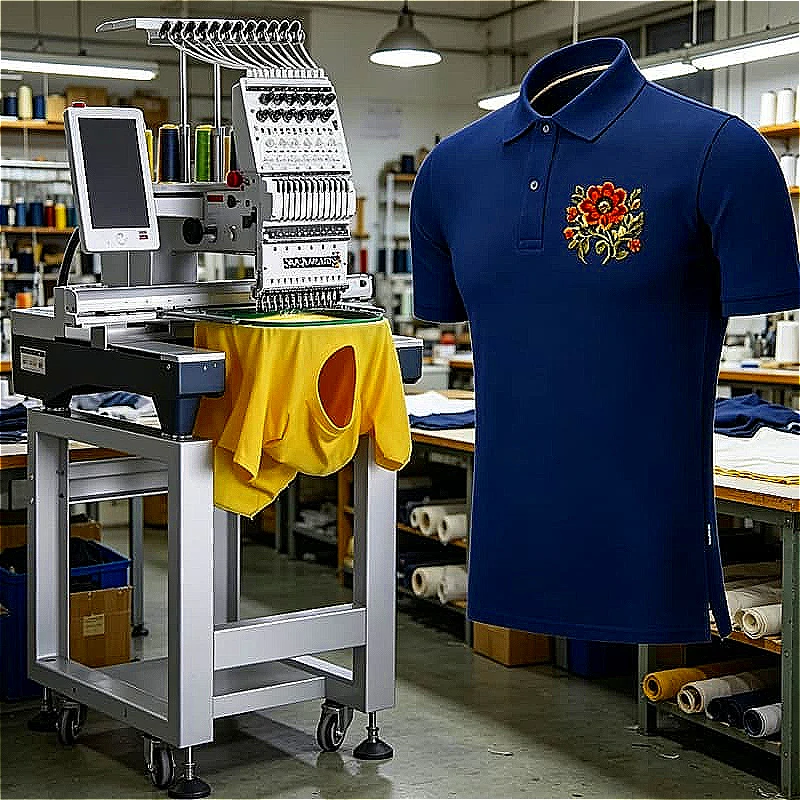 Auto Color Change Single Head Embroidery Machine Up To 200 Sequences Customized 15 Needle 1200 RPM For Multi Design Small Batch