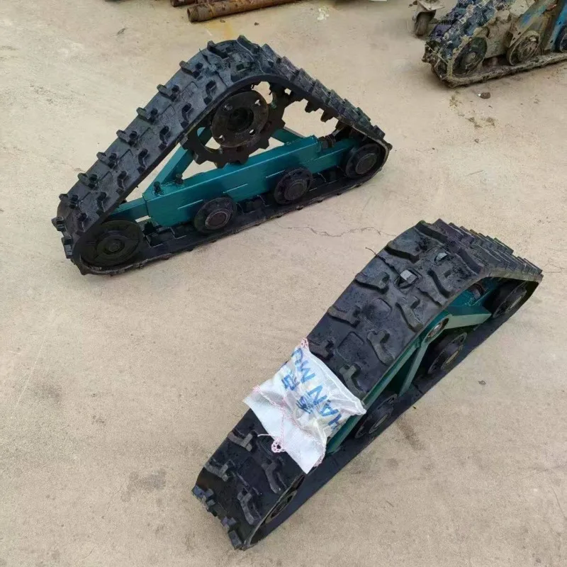 Electric three-wheel track rubber, small triangular agricultural accessories