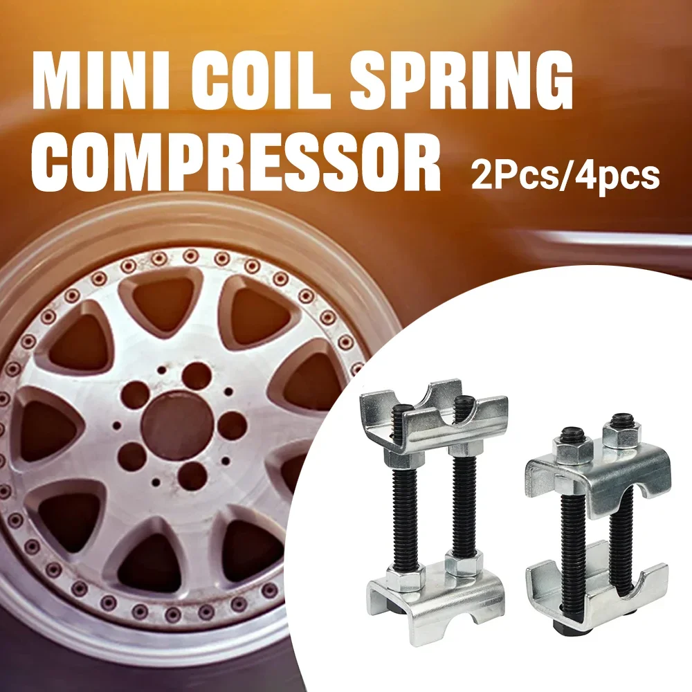 2pcs 4pcs 2 Way Adjustable Spring Spacer Mini Coil Spring Compressor For Car Truck Lift Lower Carbon Steel Hand Tool