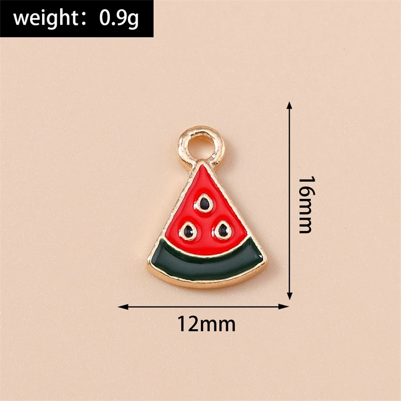 20 Stück Niedliche Gemischte Frucht-Anhänger Emaille Erdbeer-Trauben-Kirsch-Charms für Schmuckherstellung Halsketten Ohrringe DIY Basteln Geschenk – Detail 27