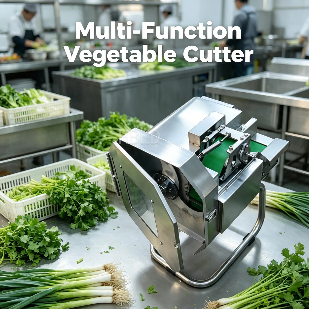 HBLD Commercial Vegetable Section Cutter, Multifunctional Food Dicer 30kg Robust‑Body for Vegetable Dices and Minced Meat