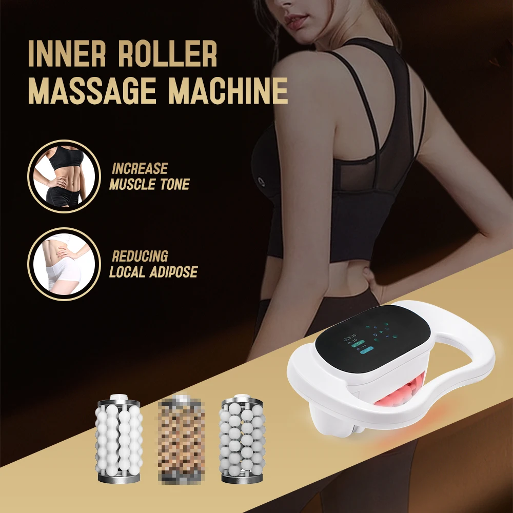 Lymphatic Drainage Machine, ABS Inner Ball Roller Massager, 4kg Vacuum Roller for Cellulite Reduction, Body Shaping
