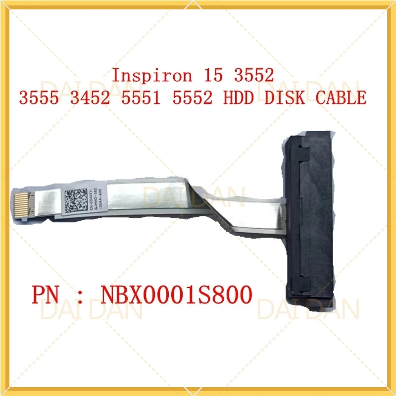 10pcs NBX0001S800 Laptop Hard Drive HDD SSD Connector Cable For Dell Inspiron 15 3552 3555 3452 5551 5552
