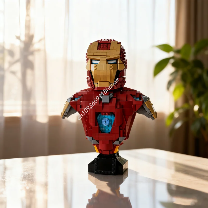 882-pieces-moc-iron-man-buste-de-super-heros-modele-de-construction-jouets-blocs-diy-idee-creative-Education-cadeau-de-festival-anniversaire