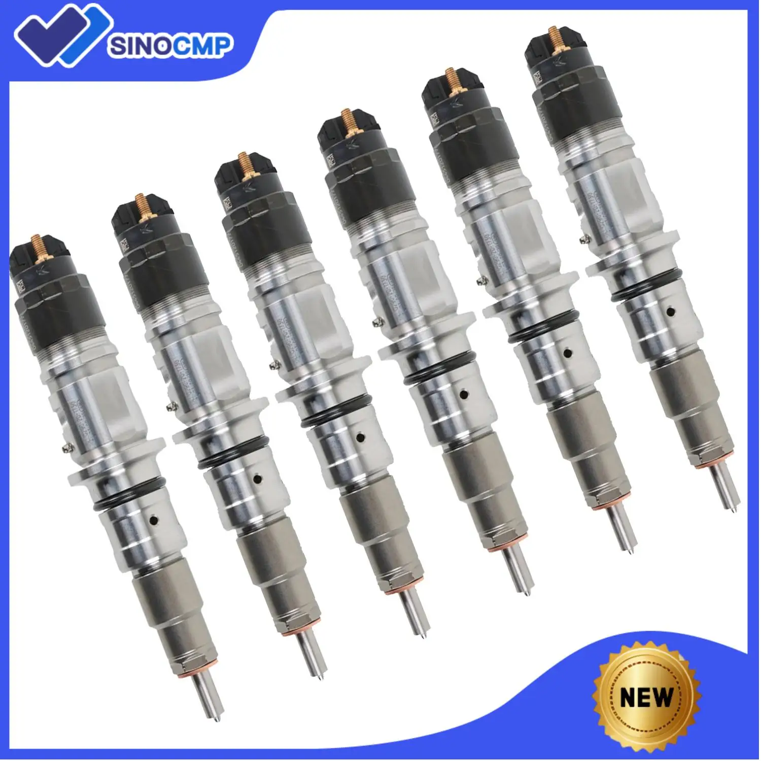

6pcs Fuel Injector 0445120177 5254261 5254261PX For Cummins 6.7L ISB QSB Engine New Excavator Accessories
