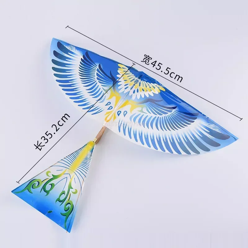 1PC New Flying Birds Kite Elastic Rubber Band Powered Flying Birds Kite Funny Kids Toy Gift