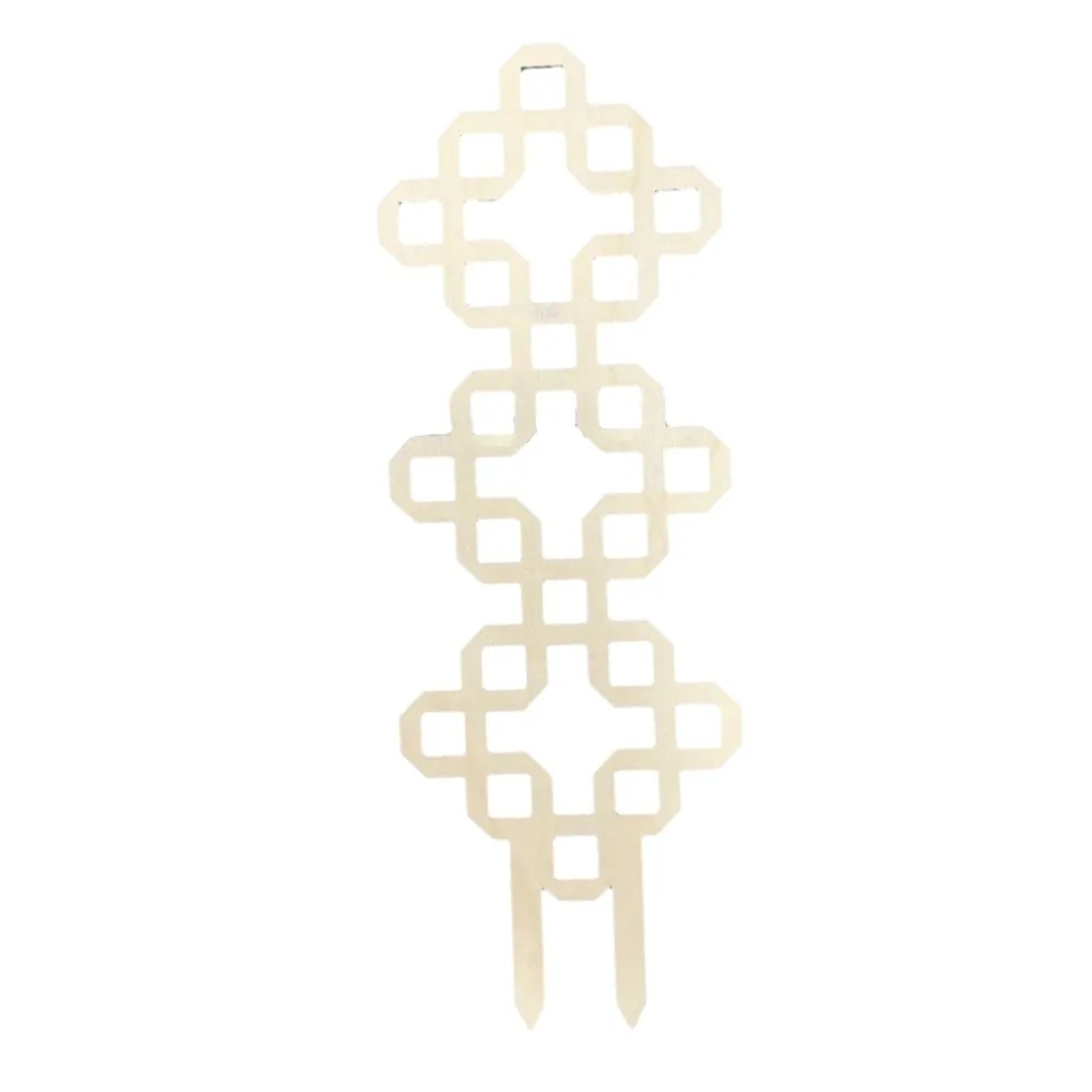 Wooden Garden Plant Trellis Climbing Stand Flowers Vine Plant Support Rack Hollow Out Geometric Potted Plant Climbing Rack