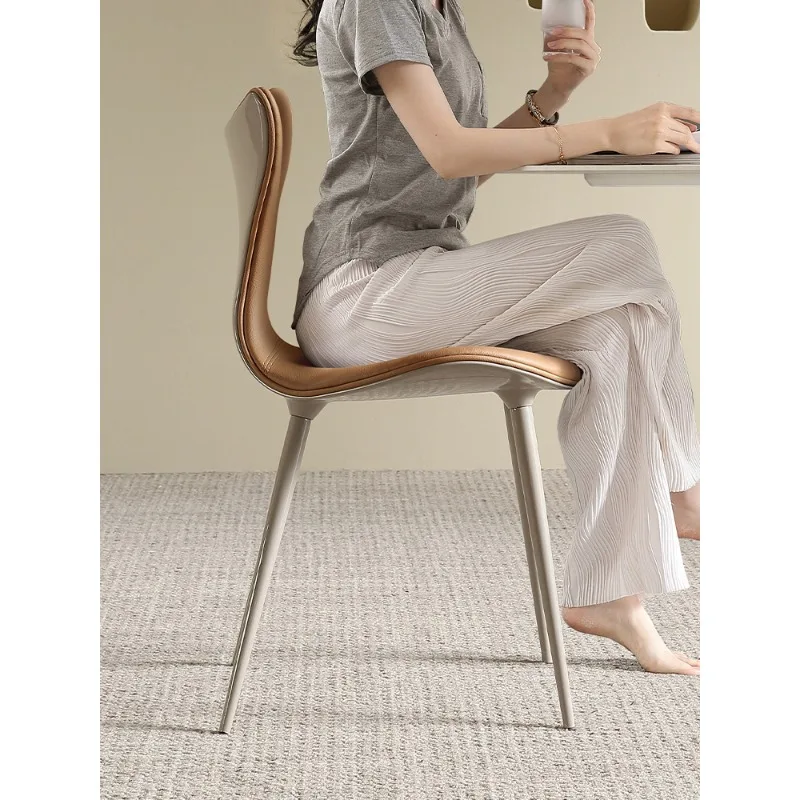 كرسي طعام جلدي ناعم للمطاعم المنزلية الحديثة الراقية #2