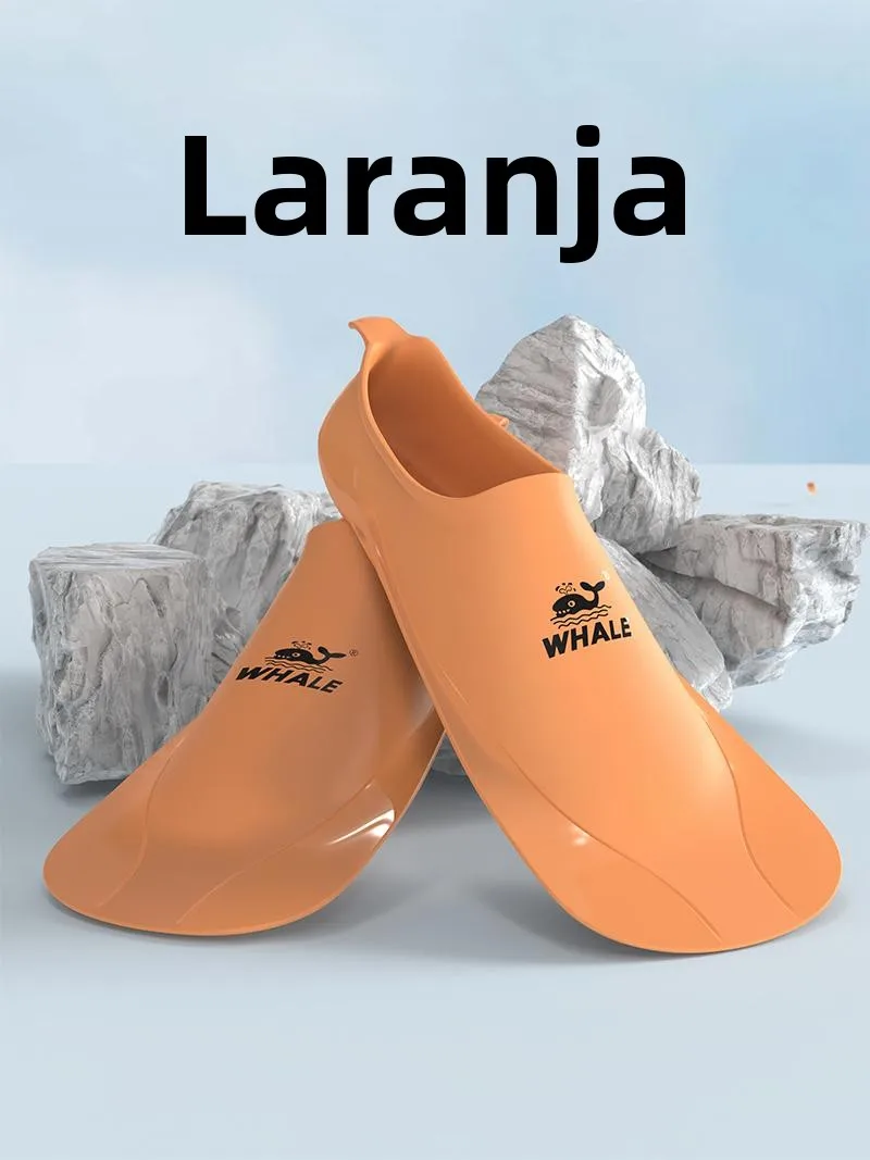 whale-fin-swimming-equipment-professional-training-short-frog-shoes-men's-diving-free-style-adult-women's-fins-children's