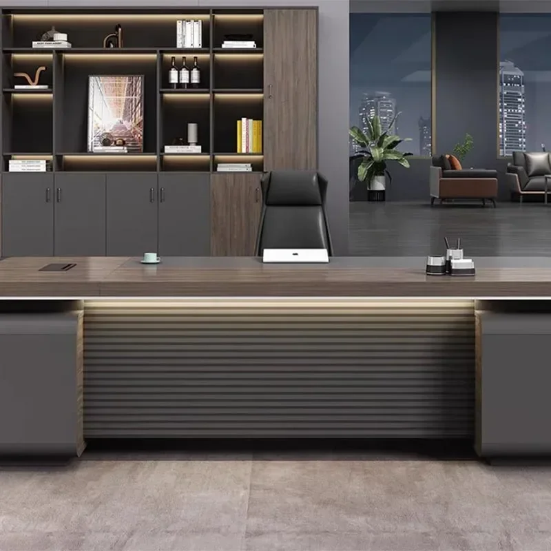 Modern Large Gaming Computer Table Cheap Writing Office Computer Desk Study Wooden Drawers Mesa Para Computador Furniture