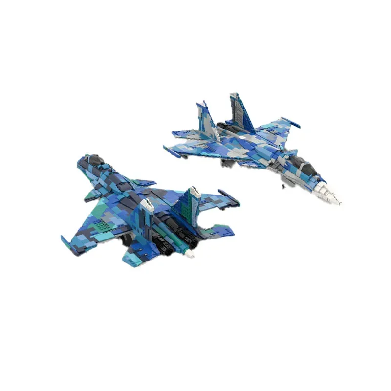 Flying Genic Leship MOC-190117 Avion SU-33D - 1:34 Échelle Nuit de construction Jouet Modèle 1973Pcs DIY Cadeau de Noël pour les enfants