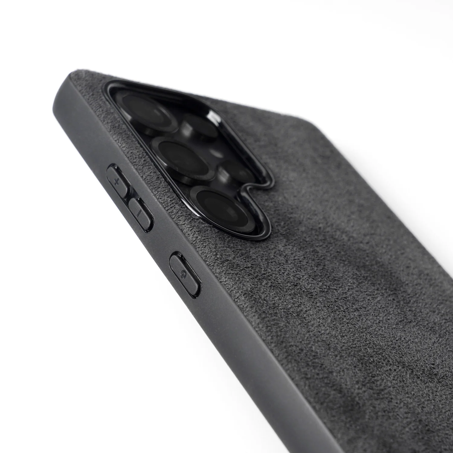 YMW ALCANTARA Case for Samsung Galaxy S26 S25 S24 Ultra Luxury Business Artificial Leather Phone Cases