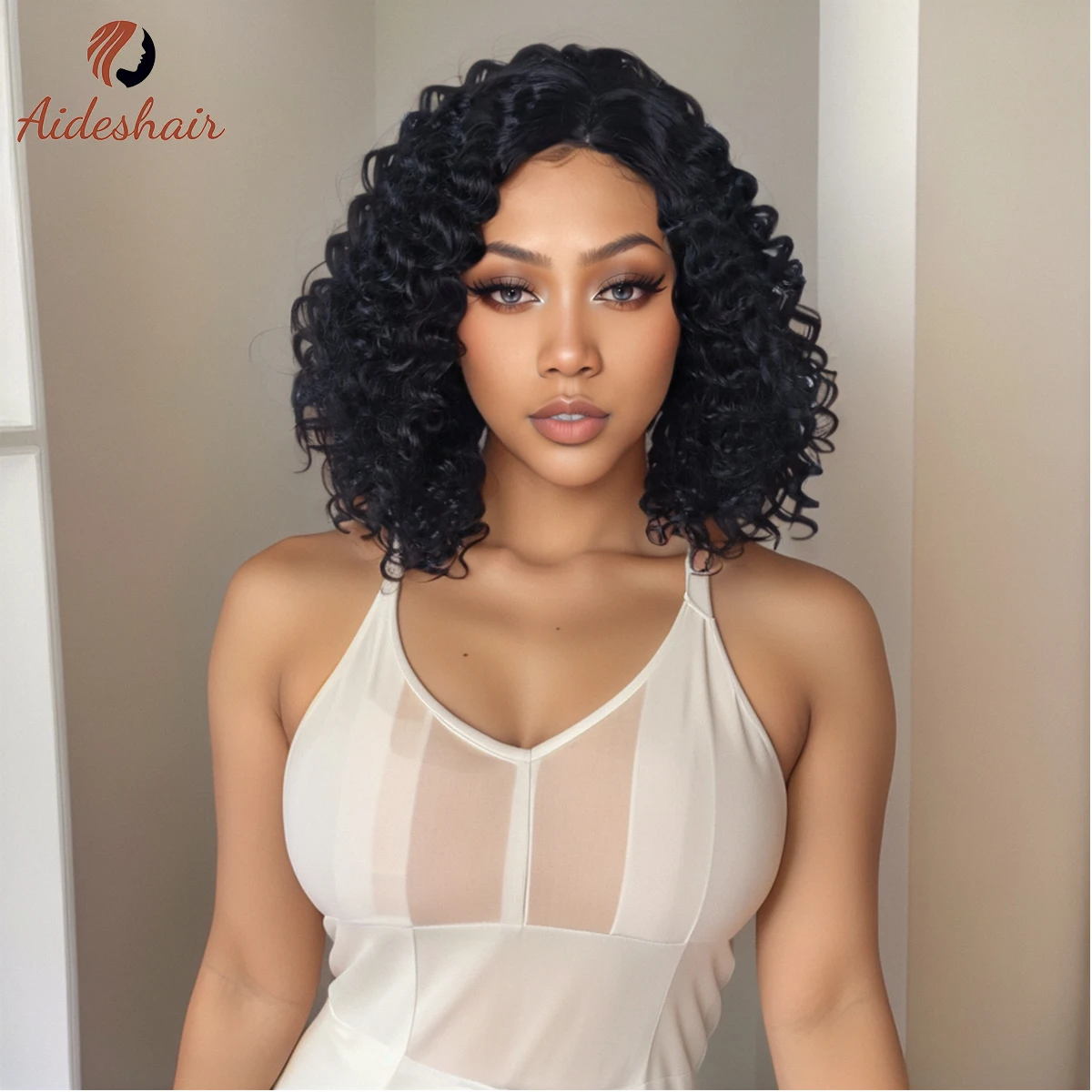 

Парик женский короткий синтетический из термостойкого волокна для повседневного использования (12 дюймов)