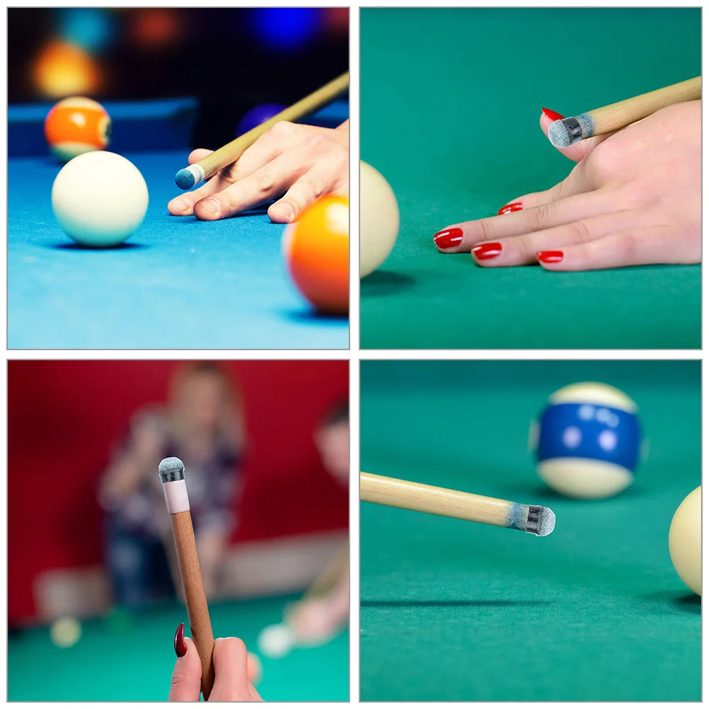 

25Pcs Billiard Cue Tip Head Tips Pool Accessory Gift for Snooker Lovers Cue Tips Billiard Tip Pool Supplies