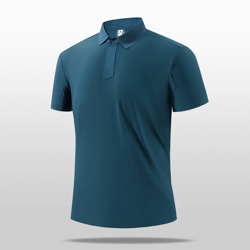 

New Men's Outdoor Golf Casual Breathable P0L0 Shirt Simple Natural Comfortable Slim Fit Summer Ice Silk Quick Drying T-shirt