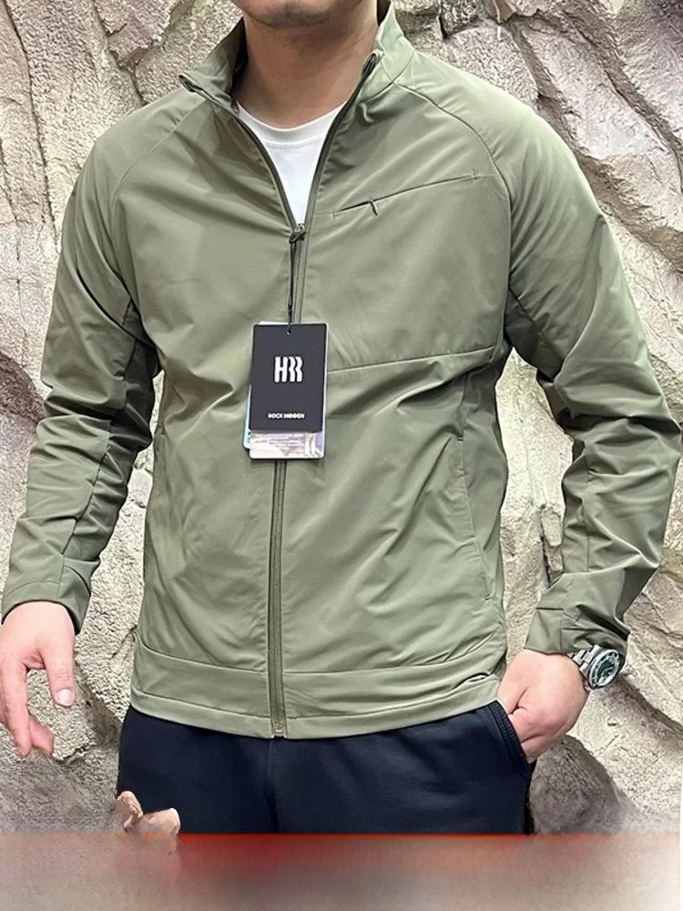 

Function Series Busin Travel Sle 3D Tailoring Men's Water-Resistant Stand Collar Jaet Outerwear Trendy Spring 2025