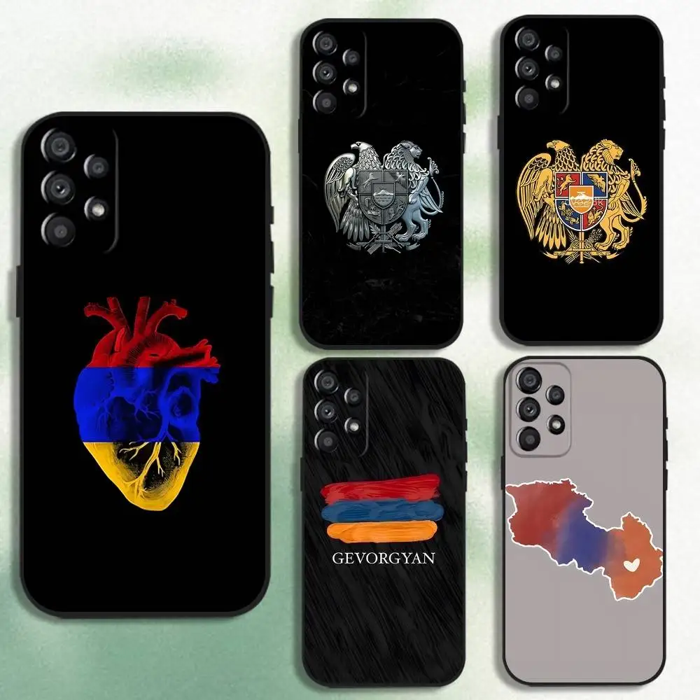 

Armenia Flag Passport ART Phone Case For Samsung Galaxy A20,A21s,A22,A31,A32,A52,A53,A72,73,A80 Soft Black Cover