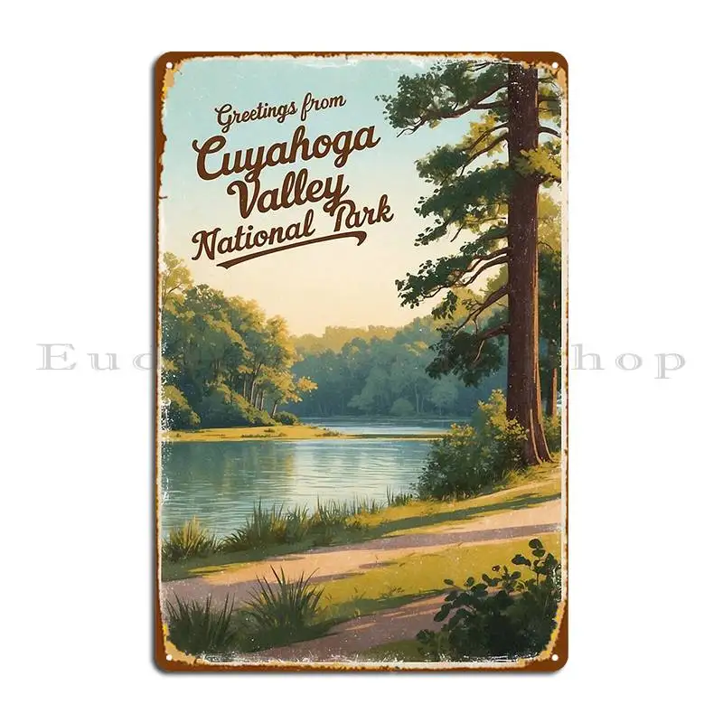 Cuyahoga Valley National Park Postcard Vintage Retro Travel Vintage Metal Plaque Poster Design Designing Wall Decor