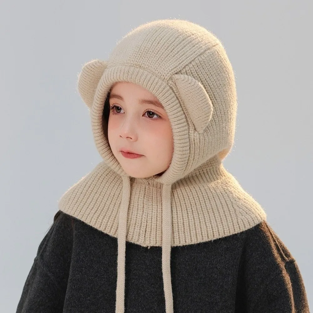 

Новый милый пуловер с большими глазами, ветрозащитная теплая шапка для защиты ушей, холодостойкая Балаклава, осень и зима